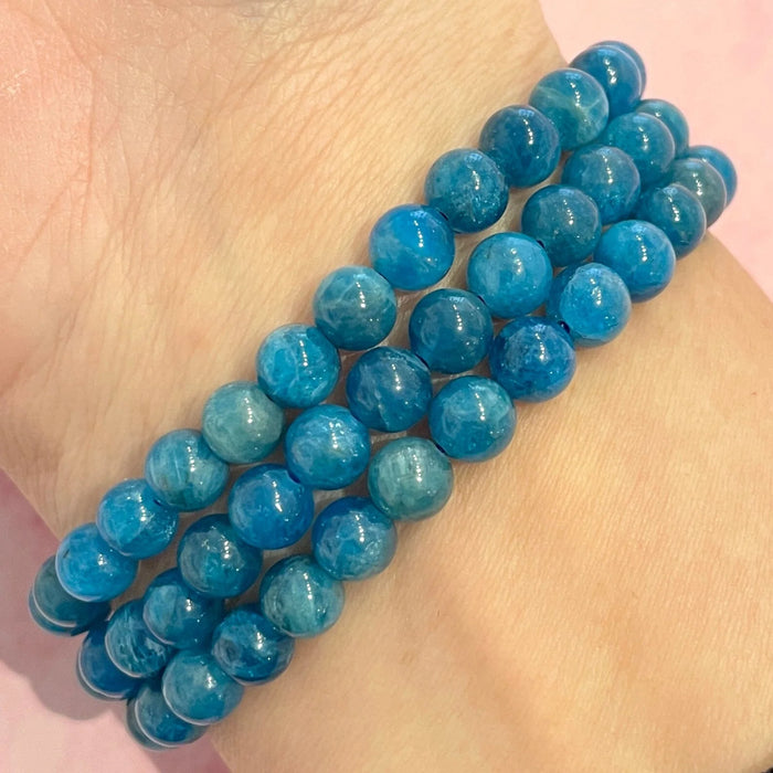 Blue Apatite Bracelet (Motivate, Concentrate, Inspire)