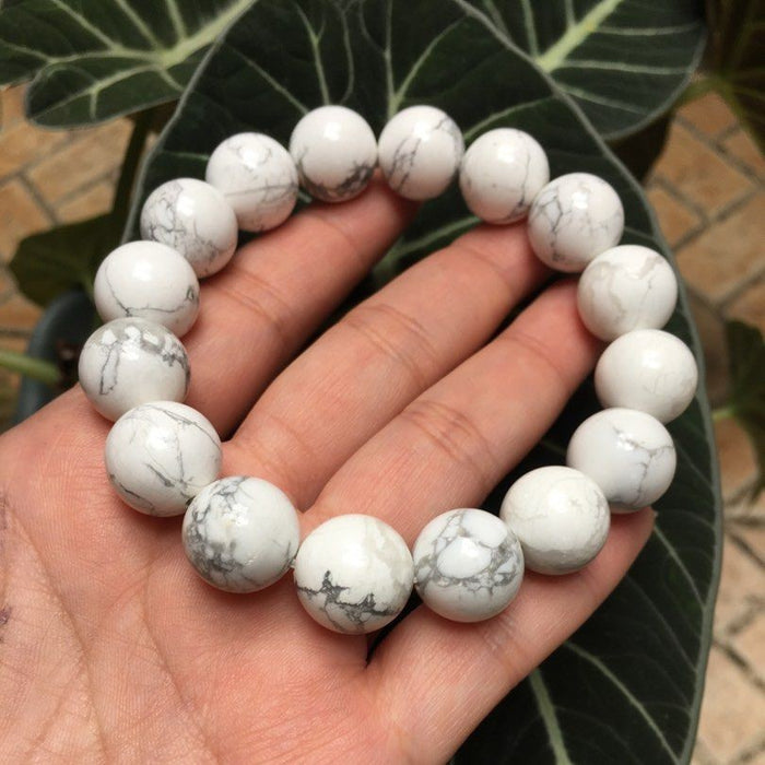 Howlite Bracelet (De-Stress, heal, Peace)