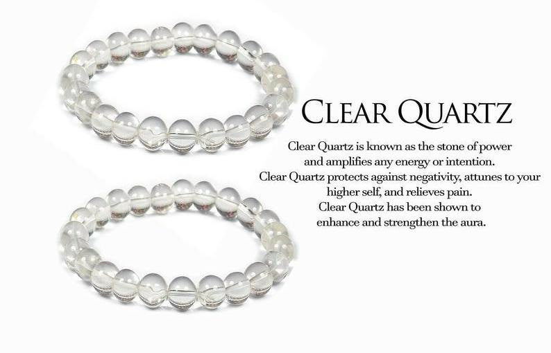 Clear Quartz (Divine energy, amplification, clarity ) bracelet